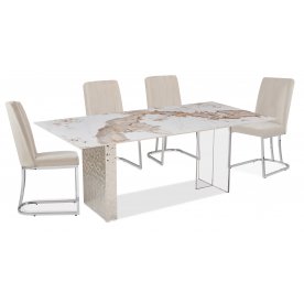 Керамический стол Ардео Силвер 200x100x75