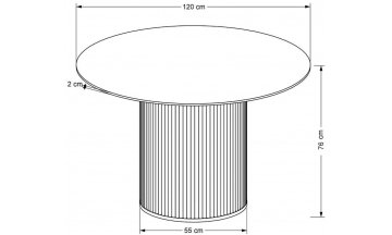 Керамический стол Умберо белый мрамор / ореховый
