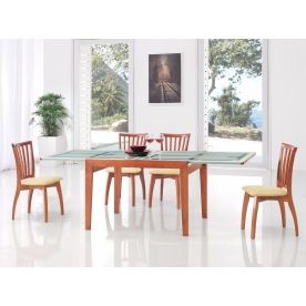 (НЕАКТИВЕН) Обеденная группа "стол 31098 L и 4 стула 9927 вишня" (ES)
