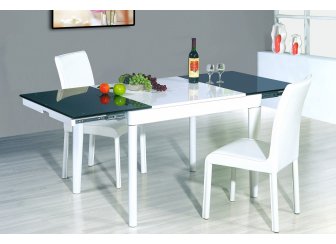 Обеденная группа "стол 6015Т белый, Стул 807 белый"