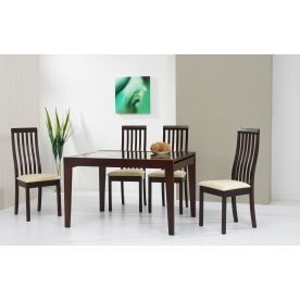 (НЕАКТИВЕН) Обеденная группа "стол Benson 120 и 4 стула Cecilia капучино" (ES)