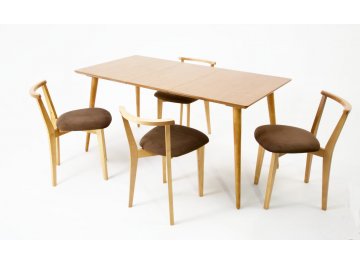 Обеденная группа Монте Франк 120 коричневый / натуральное дерево / натуральное дерево