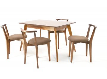 Обеденная группа Сканди Франк 120 коричневый / орех / орех