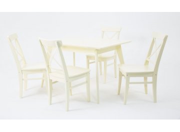 Складной стол Сканди Ингольф 120 натуральное дерево / натуральное дерево