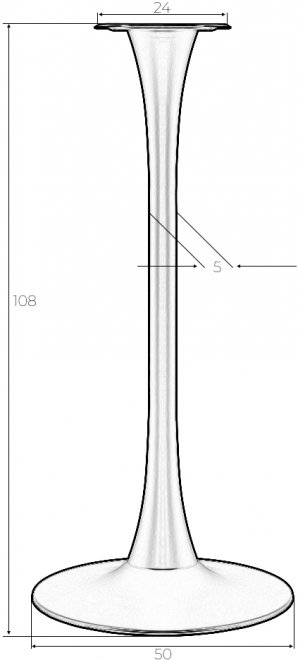 Подстолье барное Jim Black High