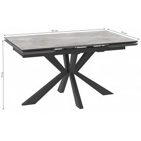 Керамический стол DikLine AKE160