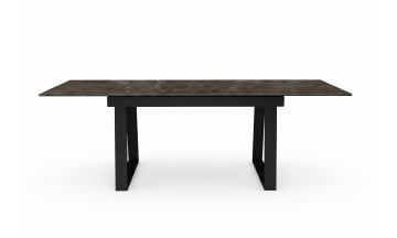 Керамический стол DKZ160 раскладной tundra gris / черный