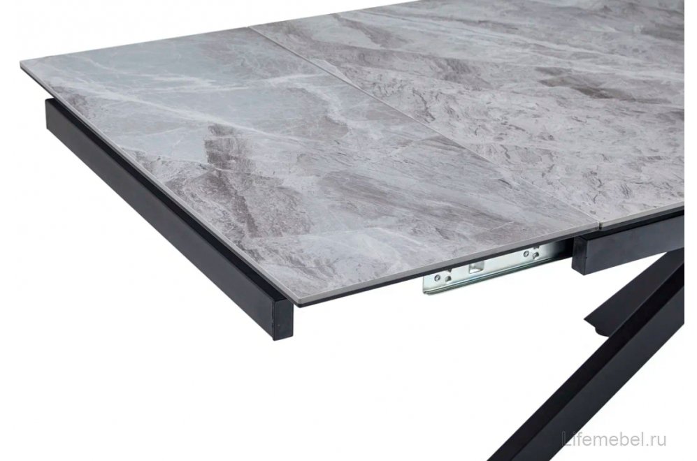 Стол Moby серый глянец / черный