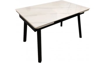 Керамический стол Икки 120 белый / черный