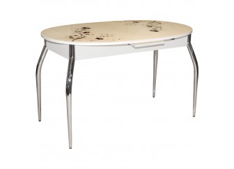 Обеденный стол Фелиция крем / белый