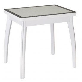 Стол Чинзано М-2 белый / 34 D-0 / ножка 07 белый