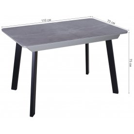 Стеклянный стол Танго ПР СР ст-73 93 ЧР