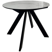 белый мрамор / черная шагрень