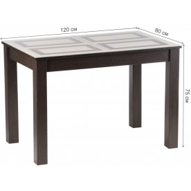 Стеклянный стол Бруно 1200 х 800