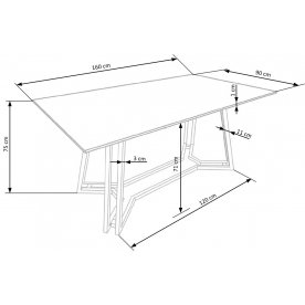 Стеклянный стол Colonel