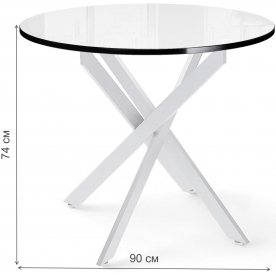 Стеклянный стол DikLine RS90