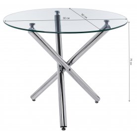 Стеклянный стол Kira