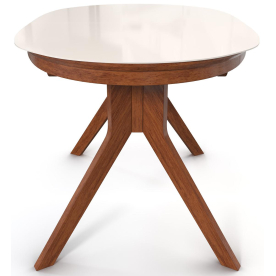 Стеклянный стол Местре 120/80-ОВС