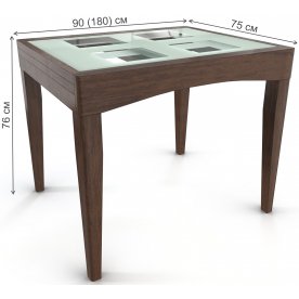 Стеклянный стол Рим 90/75-С