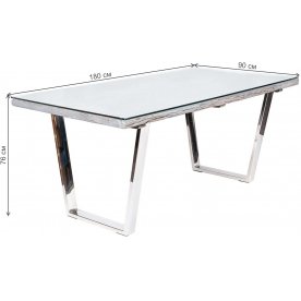 Стеклянный стол Shine Nature М