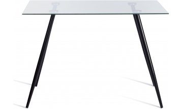 Стеклянный стол Sophia/София (мод. 5003) 110х80х75 черный / прозрачный