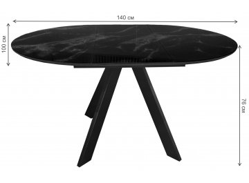 Стеклянный стол DikLine SFC100