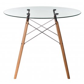 Стеклянный стол Eames PT-151 80