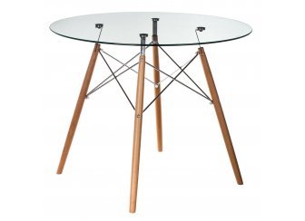 Стеклянный стол Eames PT-151 80