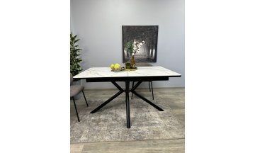 Керамический стол KENNER DM1400 черный/керамика золотая