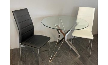 Стеклянный стол Матью 90