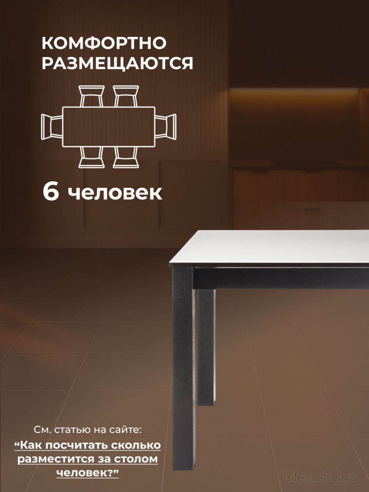 Стеклянный стол Раймунд венге