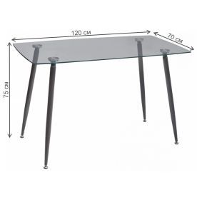 Стеклянный стол Rondo 120