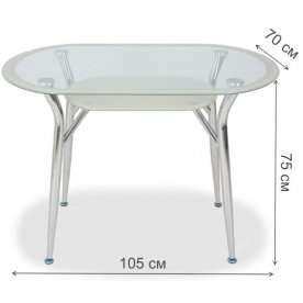 Стеклянный стол S604 105