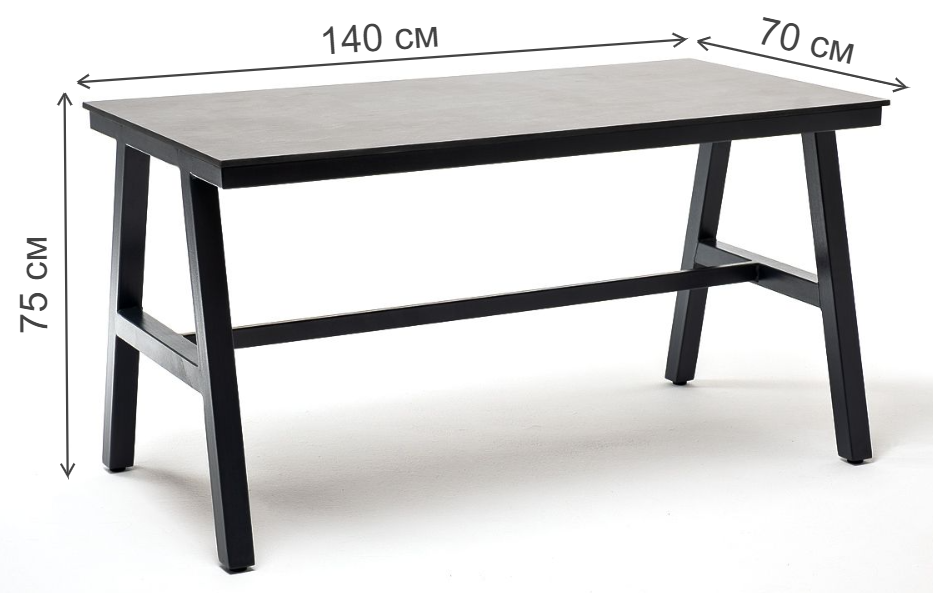 Стол Канари серый гранит