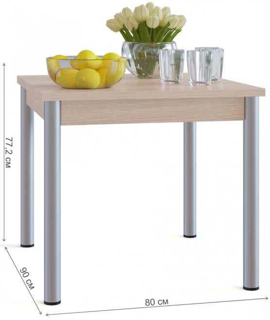 Стол обеденный СО-2м беленый дуб 5