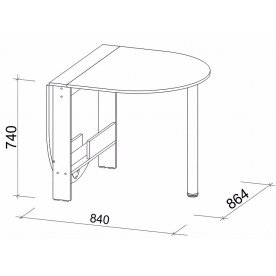Стол-книжка СтК12