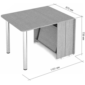 Стол-книжка СКР-16-Р 2400