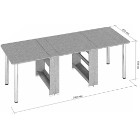 Стол-книжка СКР-16-Р 2400
