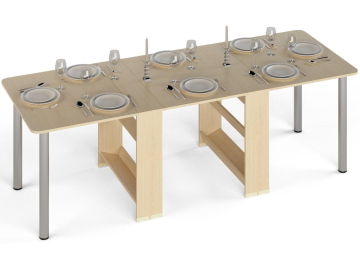 Стол-книжка СКР-16-Р 2500 дуб молочный