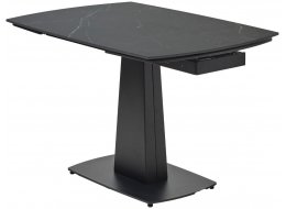 Керамический стол Balde 140 matt black marble solid ceramic / black
