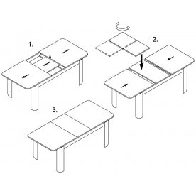 Стол на тумбе Румба ПР КМ 04 БЛ 03 БЛ