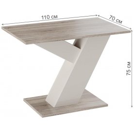 Стол на тумбе Рейн тип 1