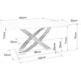 Керамический стол Hermes