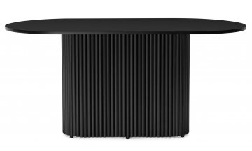 Деревянный стол Барон 160 х 90 черный / черный