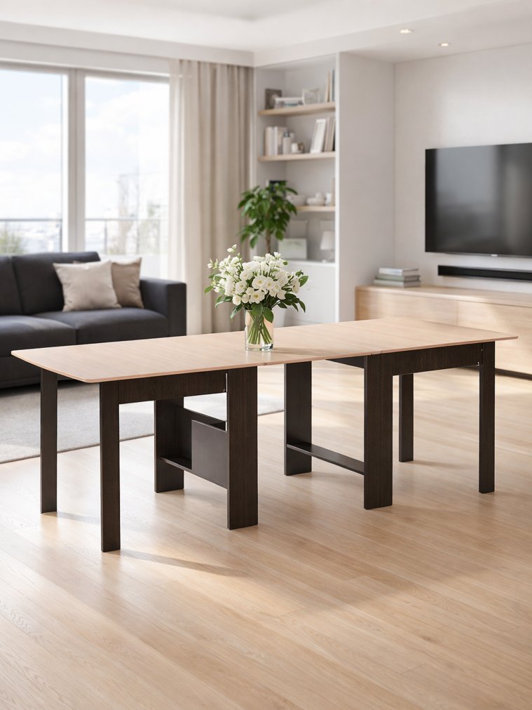 Стол-книжка СтК7 венге / дуб молочный