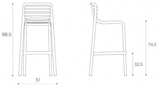 Барный стул 003/4034800000 белый