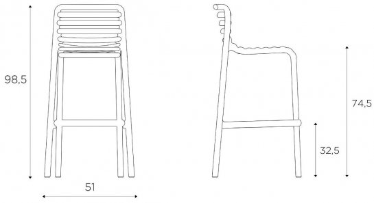 Барный стул 003/4034802000 антрацит