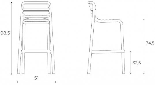 Барный стул 003/4034821000 марсала