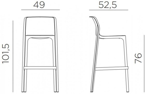 Барный стул 003/4035556000 горчичный