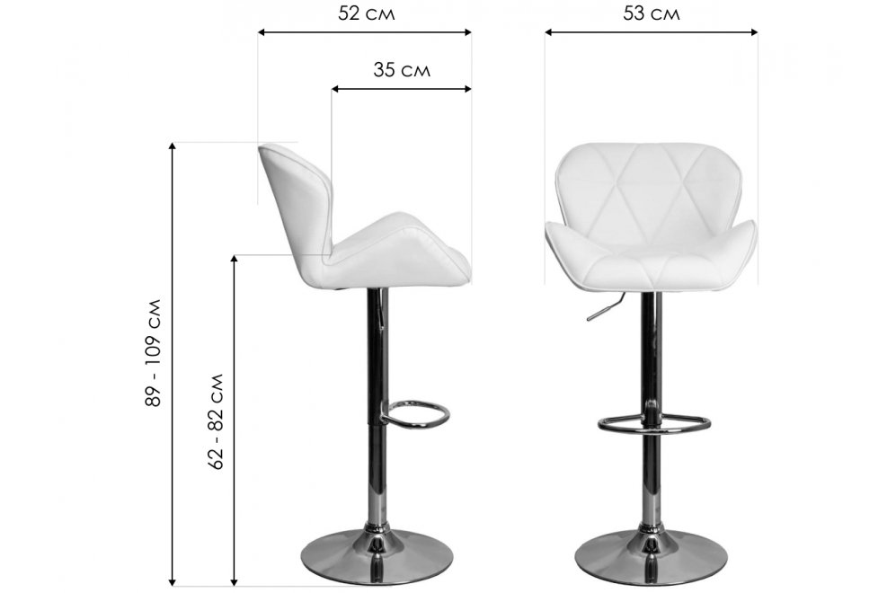 Барный стул Berlin экокожа черный
